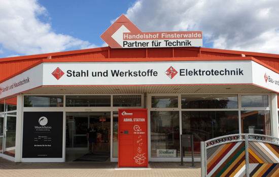 Filiale Finsterwalde mit Fachmarkt vom Handelshof Cottbus - Partner für Technik